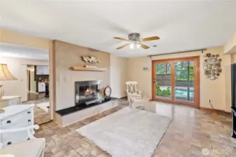 Wood Burning Fireplace