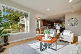 A great room that has plenty of room as friends always want to be in the action.