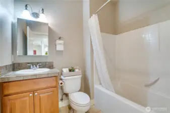 Full bathroom on the main floor