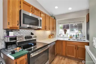 new stainless-steel appliances