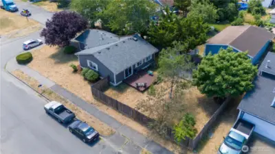 desirable corner lot