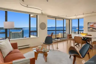 Relax in your living room and savor the views