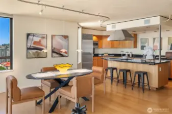 Dining area is open to kitchen also