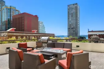 Rooftop gathering area