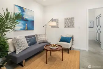 Main level living space or the perfect office, a multiple of options!