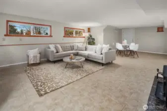 Downstairs family room