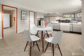 downstairs family room