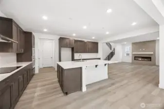 Photo is of the actual home.