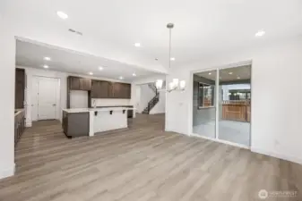 Photo is of the actual home.