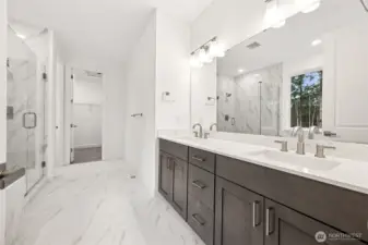 Photo is of the actual home.