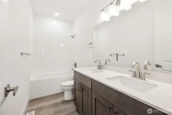 Photo is of the actual home.