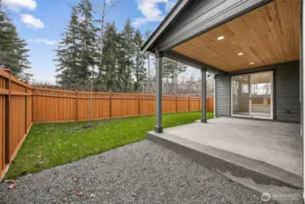 Photo is of the actual home.