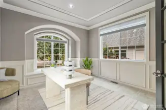 This 'work from home office' is sure to please.