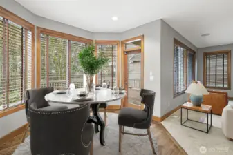 The Nook opens out to the deck for seamless entertaining outdoors.