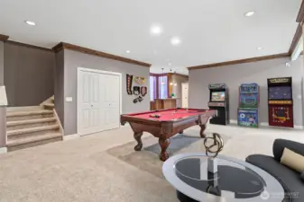 Perfect party spot with wet bar and wine room.