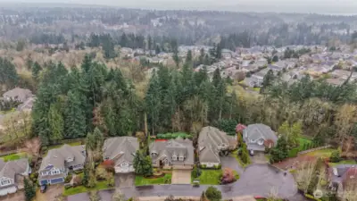 Located on a quiet cul de sac with protected greenspace behind.