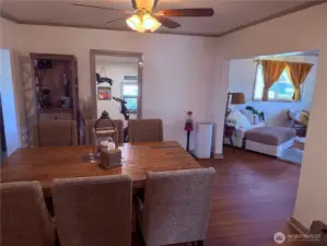 Home uses gas for heating. No A/C, but easy to install since the vents are already in place with the Forced Air!