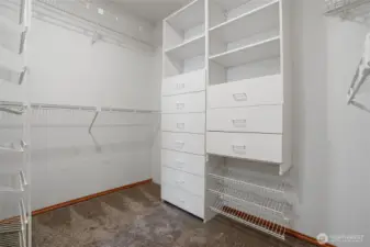 Primary closet