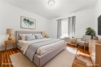 Another virtually staged bedroom to help visualize the space.