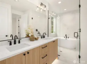 Double vanity in primary suite
