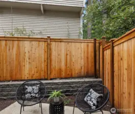 Fenced outdoor space
