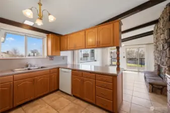 Kitchen Centrally Located to Dining Areas, Living Room + Outdoor Entertaining.