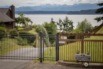 Gated entry to your private beach. Look at that view!!!!!!!!