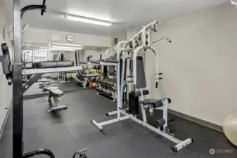 Additional section of exercise room