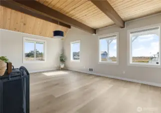 Living and Dining areas.  Great view windows and so much natural light.