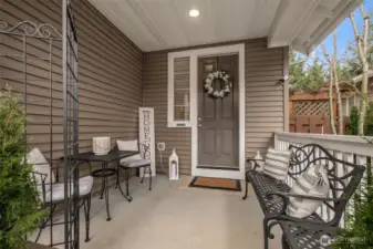 Covered front porch