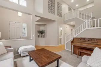Open rail banister add the perfect touch.