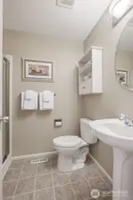 Main Floor 3/4 Bathroom just off Main floor Office or Bedroom