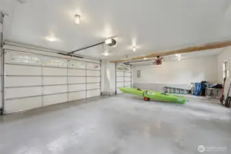 Spacious 3-car garage.