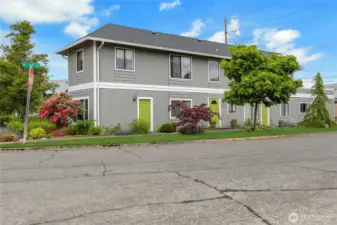 Welcome home!  Historic Corner Condo, Unit #7, upper floor to far right