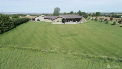 Rear yard and patio