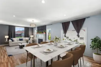 Dining area- Digitally Staged