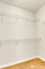 Primary walk in closet