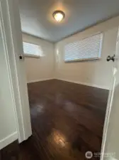 Notice the abundance of natural light and the contrast to the darker new flooring