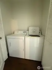 The washer and dryer stay
