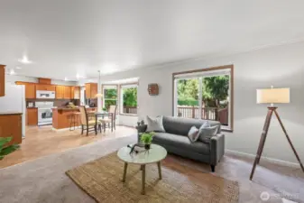 Open to family room