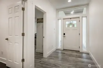 Bright entry.