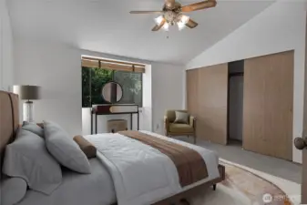 Oversized primary bedroom featuring a full ensuite bathroom.
