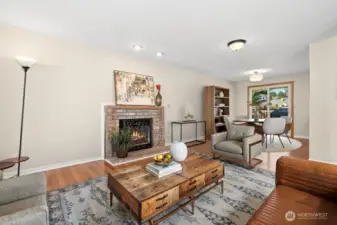 ...and a Gas Fireplace