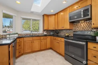 Skylight with canned lighting