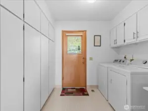 Utility room door to back yard