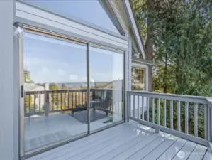 Deck off living room