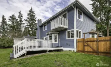 View From the Sideyard of this 14K s.f. Lot
