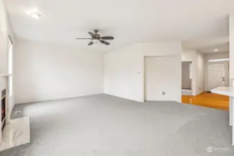 Great size living room. New carpet throughout.