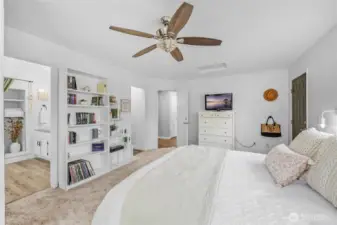 Main Level Primary Suite has a Private Entrance for Endless Possibilitues.