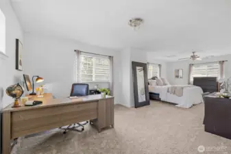 Upstairs Sitting room/ Office in Primary Suite